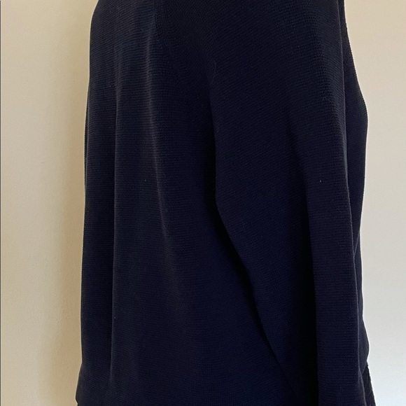 💙 J Crew size Small navy sweater 100% cotton, lace panel. Perfect condition Blue - Picture 6 of 8
